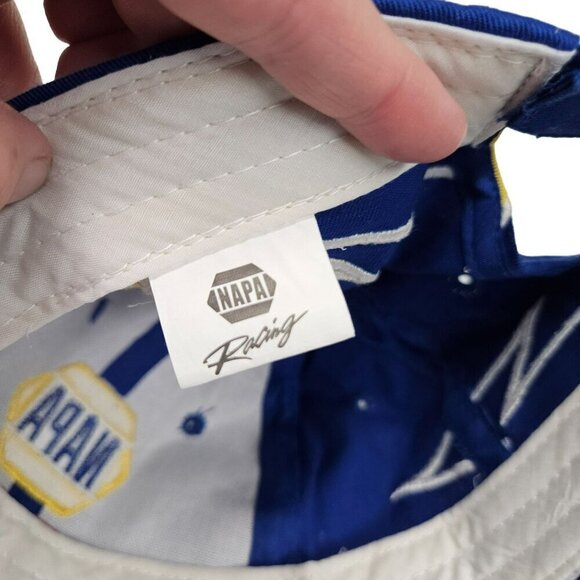 NAPA Racing Michael Waltrip Toyota Cap Cotton Blue & Yellow Adjustable Strap‎ OS - Picture 5 of 8